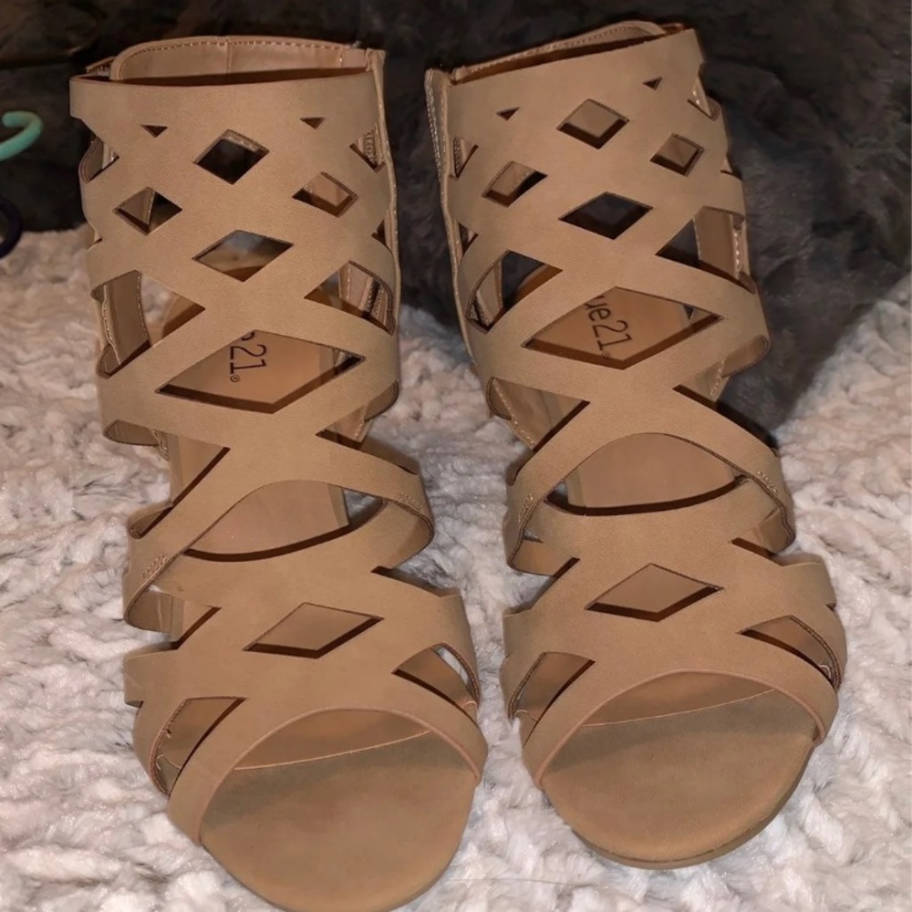 Tan sandals